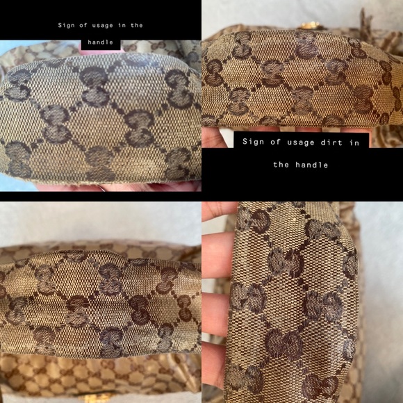 AUTHENTIC VINTAGE GUCCI CRYSTAL MONOGRAM HYSTERIA HOBO BAG - Picture 11 of 16